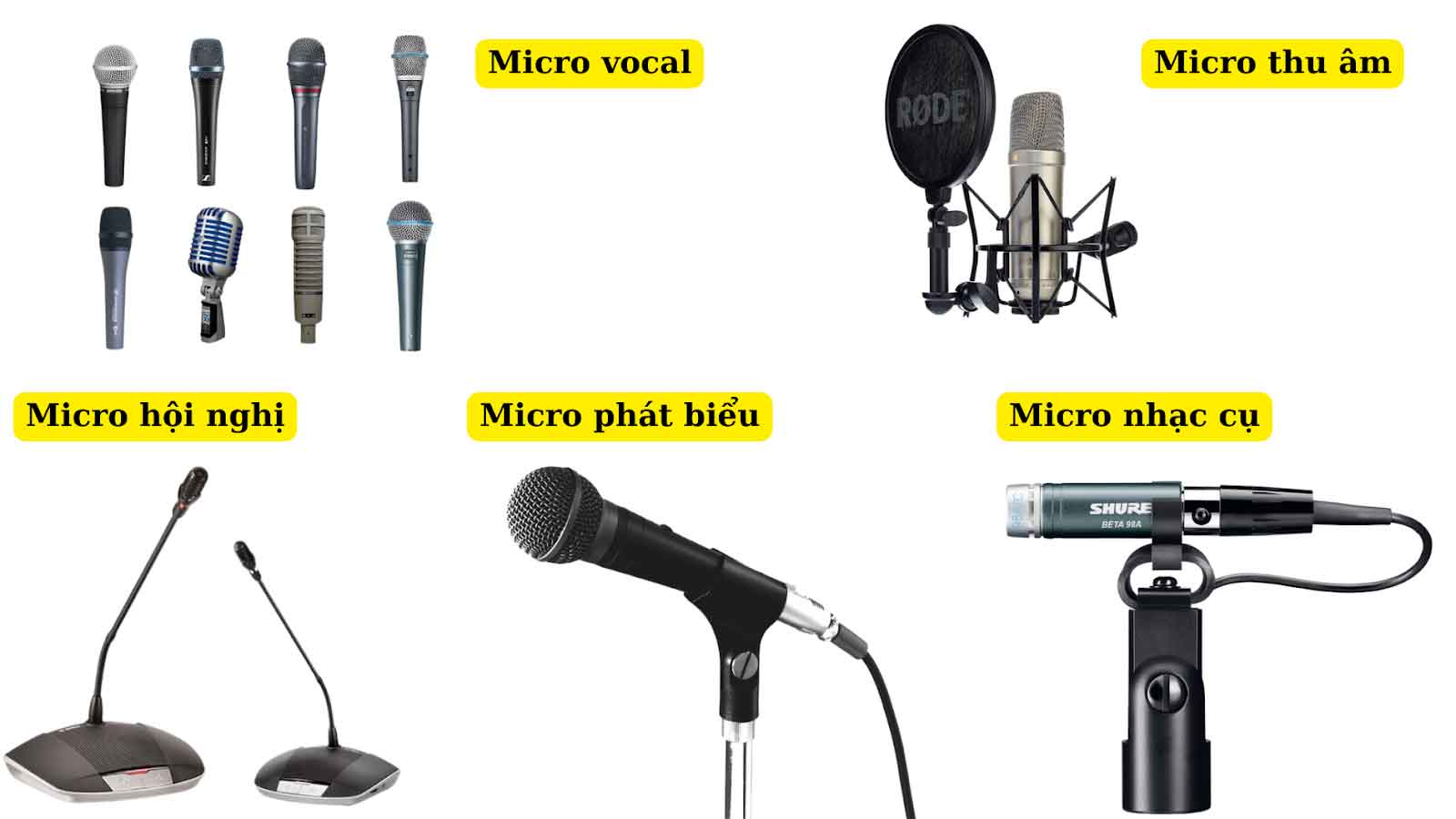 Tất cả các loại micro đều có trên website Tất cả các loại micro đều có trên website