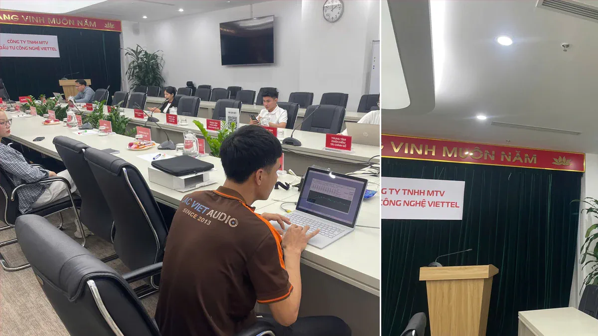 Amthanh.vn triển khai hệ thống âm thanh phòng họp tại Viettel Software Amthanh.vn triển khai hệ thống âm thanh phòng họp tại Viettel Software