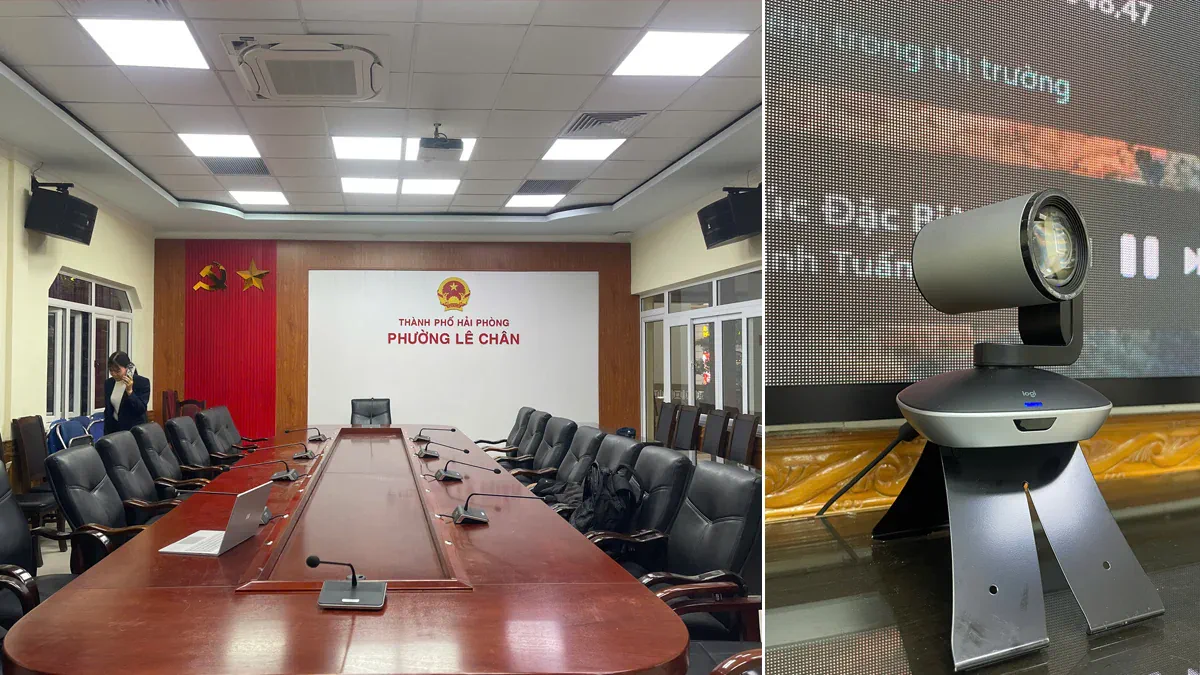 Lắp đặt hệ thống âm thanh hội nghị tại UBND phường Lê Chân, Hải Phòng Lắp đặt hệ thống âm thanh hội nghị tại UBND phường Lê Chân, Hải Phòng
